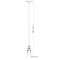 Z-Lite Cayden Pendant, 1-Light, 6.5 In.W x 16.75 In.H, Brushed Nickel/Clear + Etched Opal 1946P-BN - alternate 4